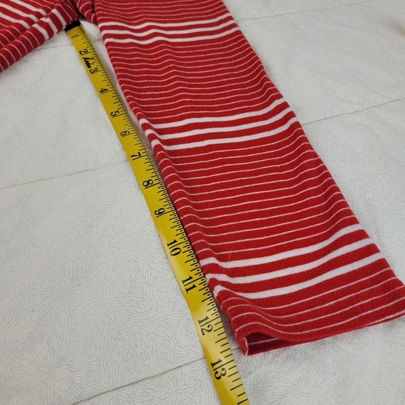Gap The Bowery Super Soft boat neck red tee white stripes 3/4 sleeves nautical M - Picture 9 of 10